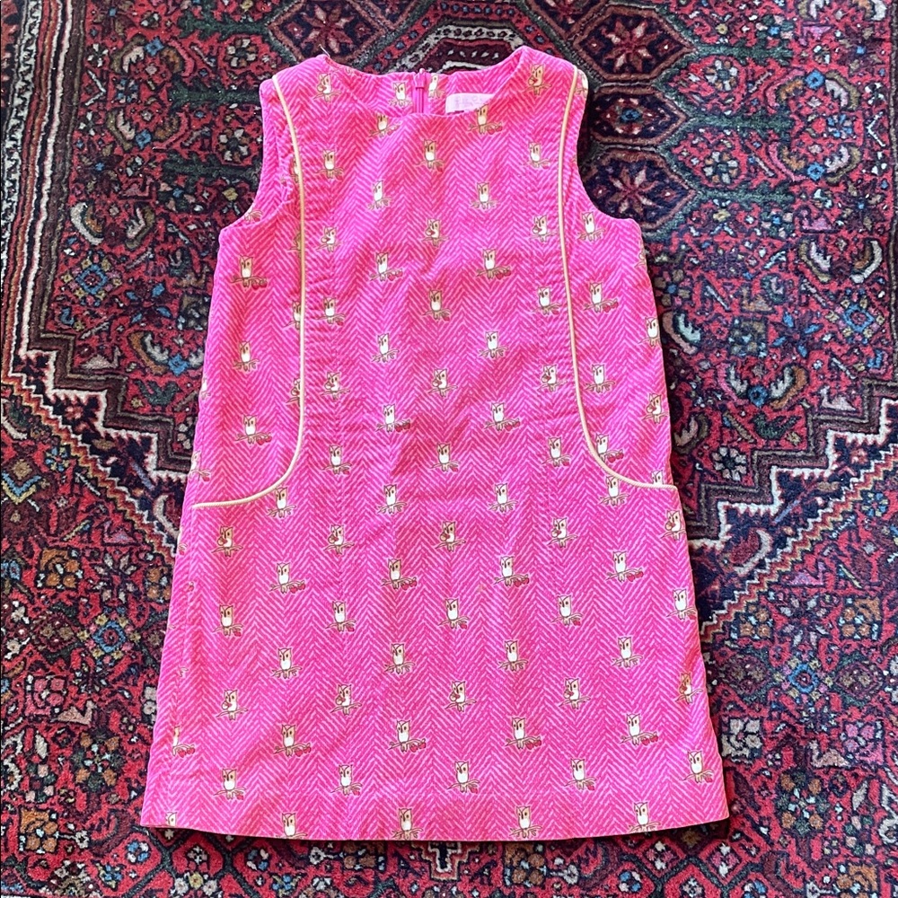 Lilly Pulitzer Pink Owl Dress Pockets